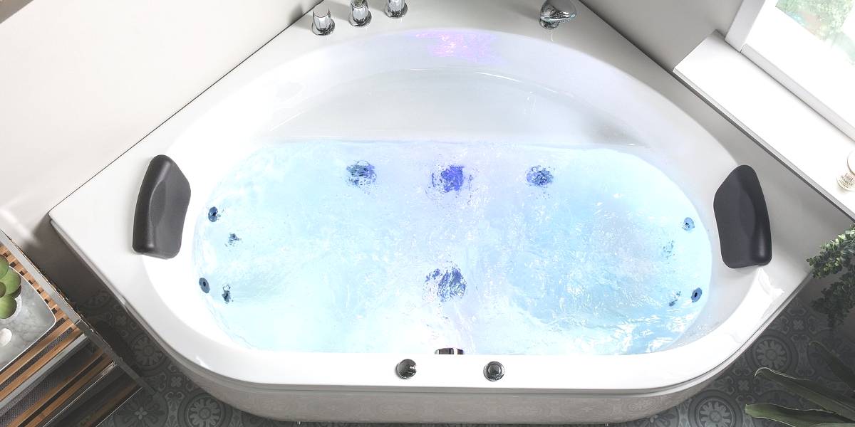 whirlpool hoekbad plaatsen